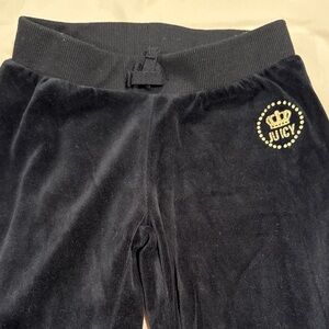 Juicy Couture Black Velour Kids Joggers Set